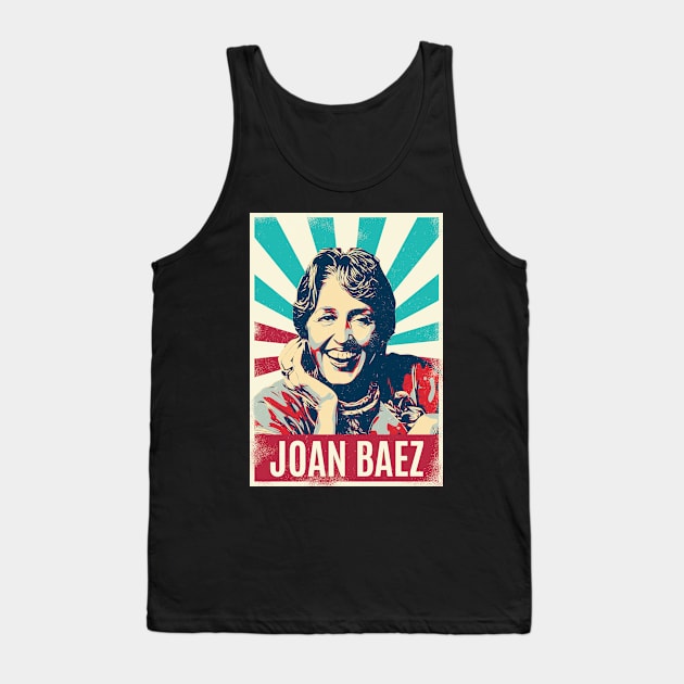 Vintage Retro Joan Baez Tank Top by Bengkel Band